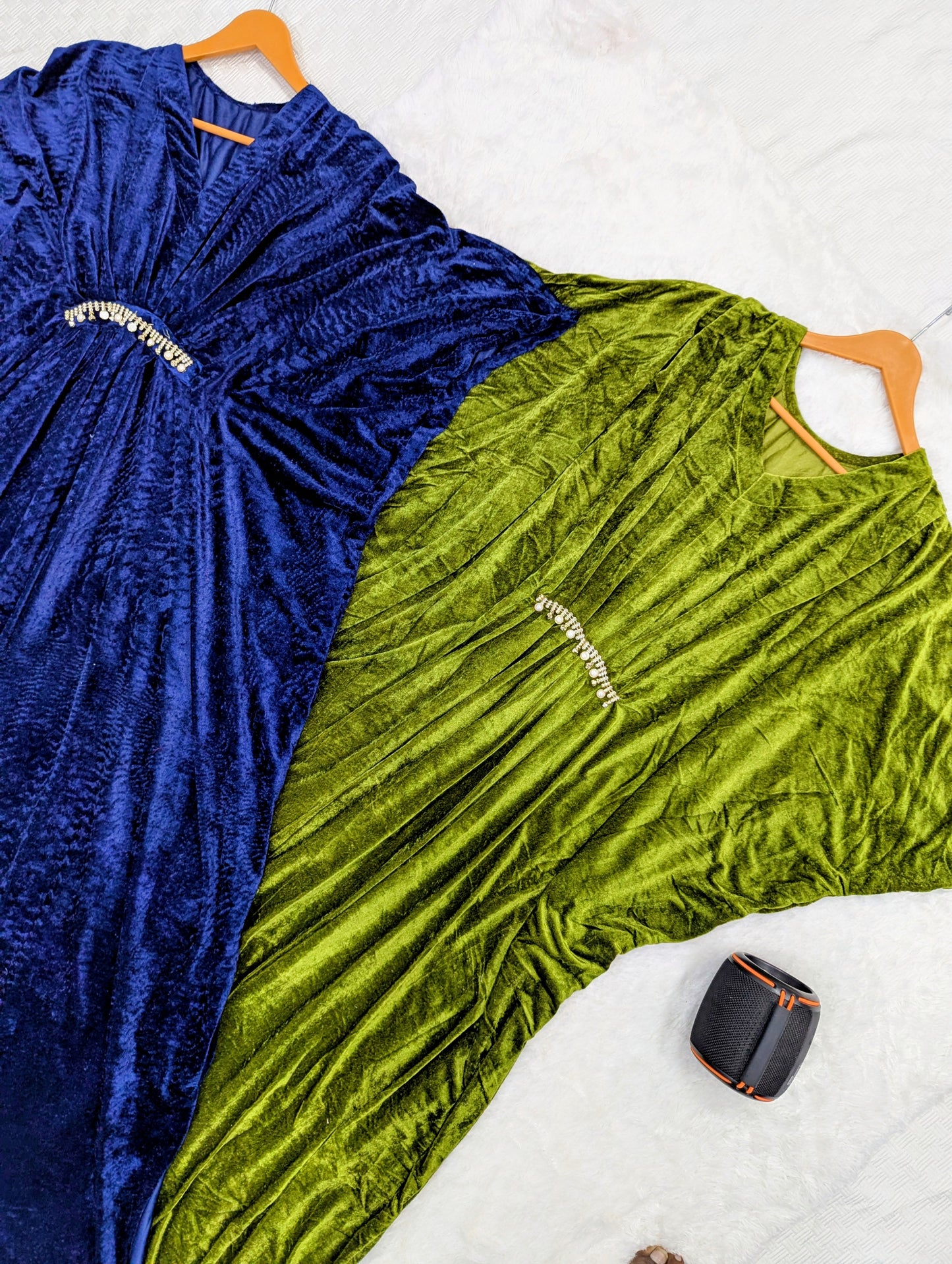 Luxury Velvet Kaftan – Elegant Party Wear