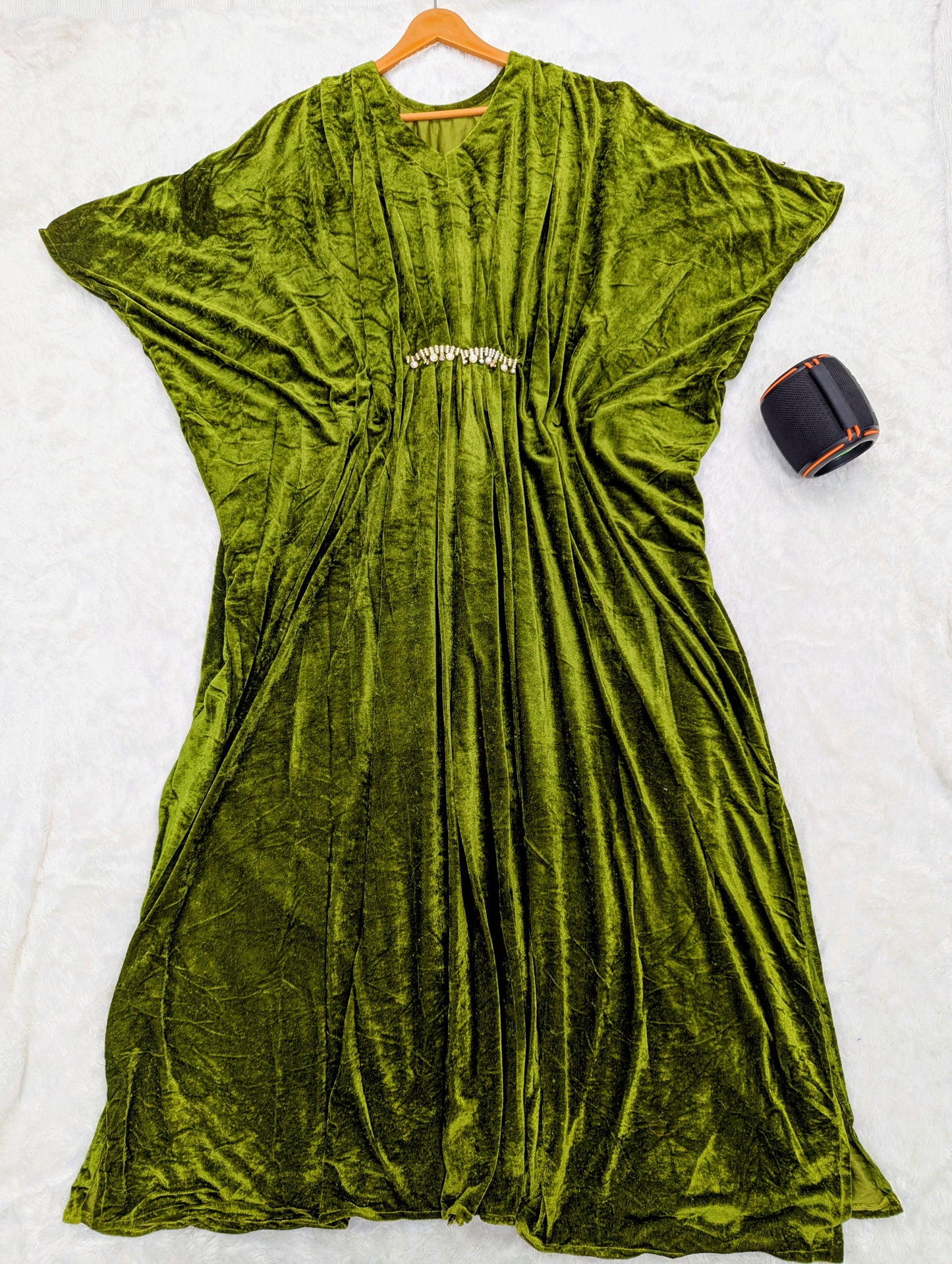 Luxury Velvet Kaftan – Elegant Party Wear