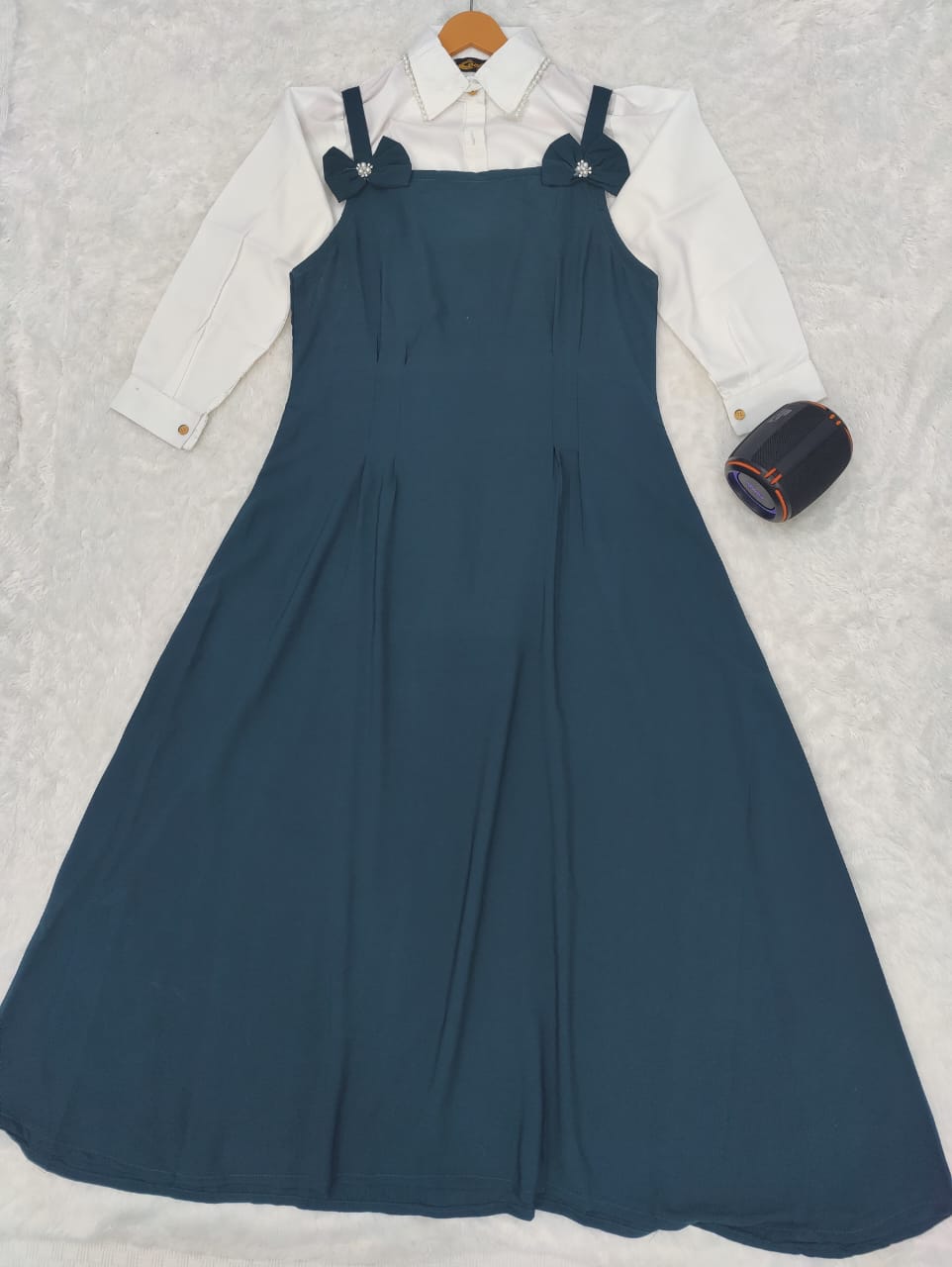 Elegant Romper Style Maxi Dress – 2 Piece Look